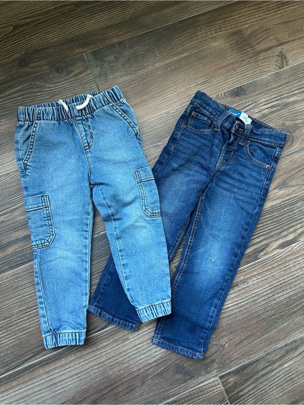 Kids Denim Cargo Joggers & Straight leg Jeans old navy/ Cat & Jacki Bundle Size